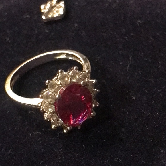 New Authentic Swarovski Ruby Princess Necklace/Collar with Matching Earrings! - Picture 14 of 15